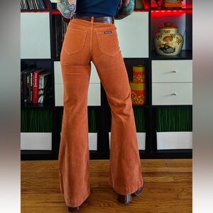 NWT Rollas East Coast Flare High Rise Flare Orange / Rust